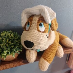 Disney Parks Peter Pan NANA Dog Plush Classic Cozy Knits Limited Release Crochet